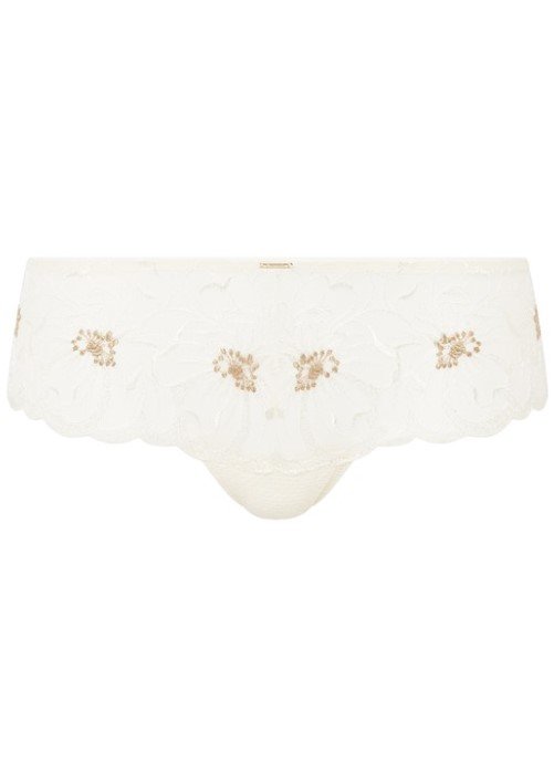 Chantelle Ivory and Gold Fleurs Thong – LaBella Intimates & Boutique